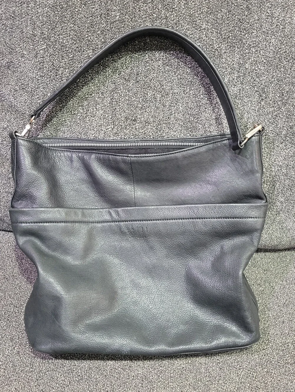 Still Nordic Anouk Hobo Bag Shoulder Purse Leather Black